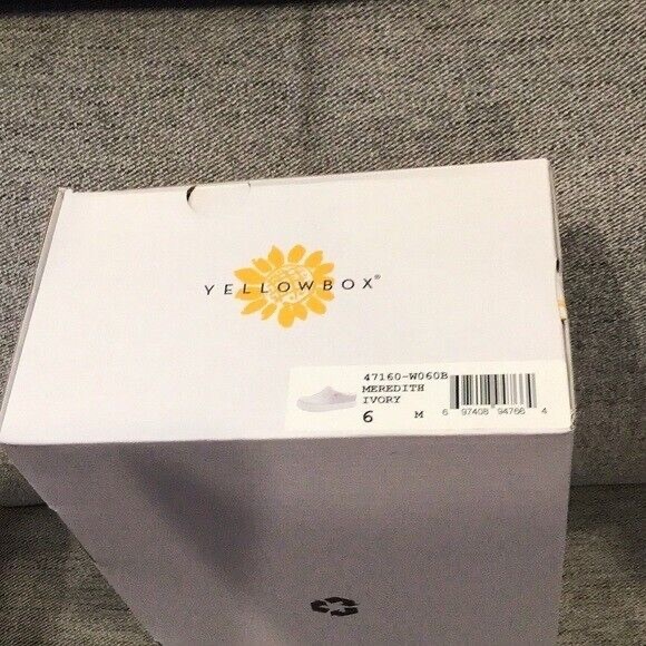 Yellow Box | Meredith Ivory Croc Embossed Mule Sneaker Various Sizes Available - Picture 5 of 10